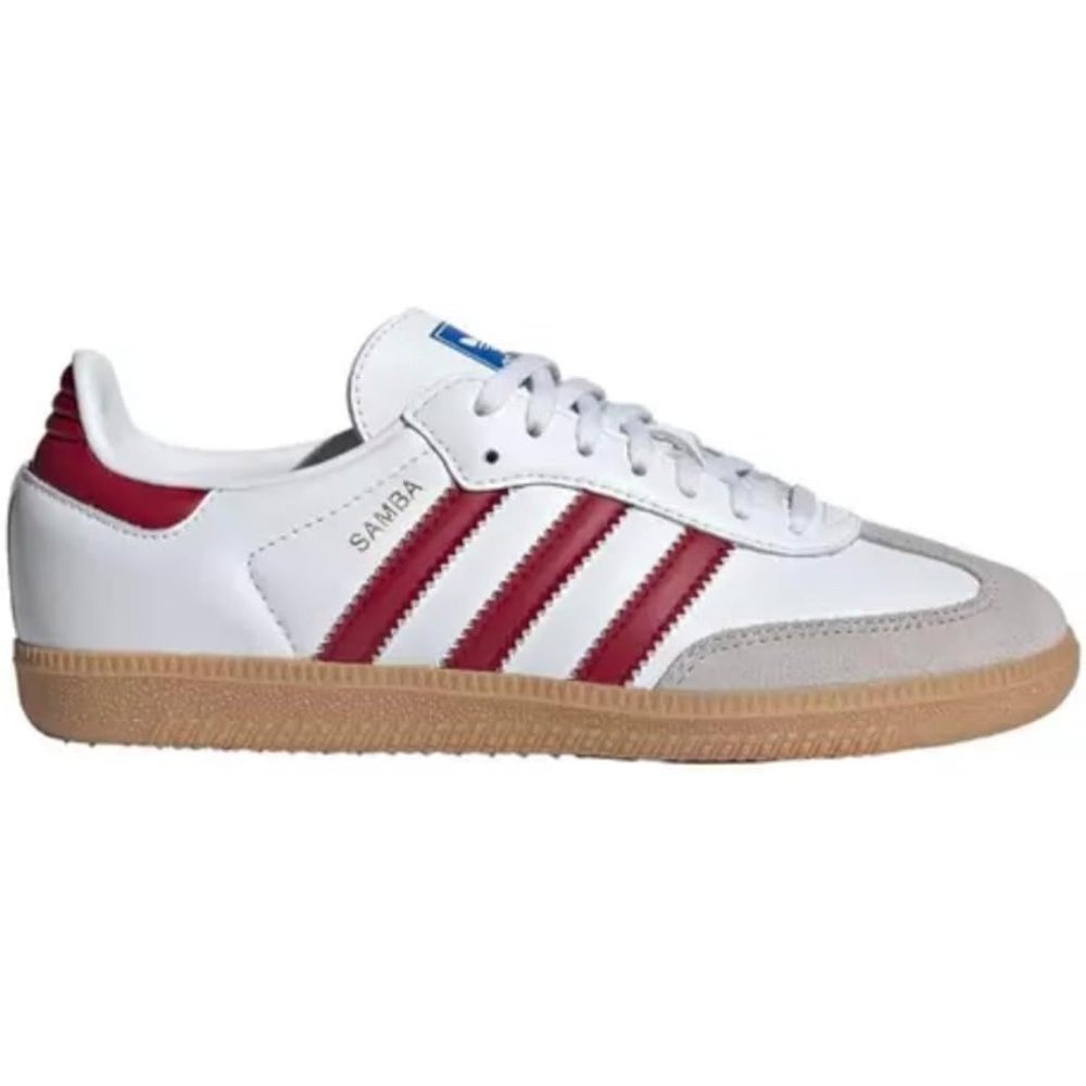 Red and white Adidas Sambas NWT